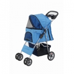 Blue pet stroller carrier