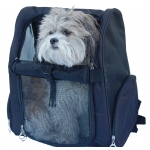 Designer dog backpack black