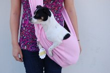 Designer Dog Shoulder Sling Bag - Pink