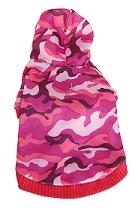 Pink camouflage dog coat jacket
