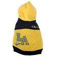 Yellow designer quilted dog jacket