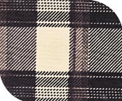 Dog Corner Bed brown plaid
