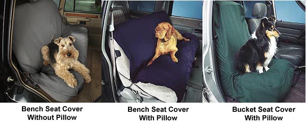 Dog Car Seat covers - bucket and full (bench)