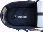 Navy blue dog car seat