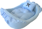 Blue dog/cat bed