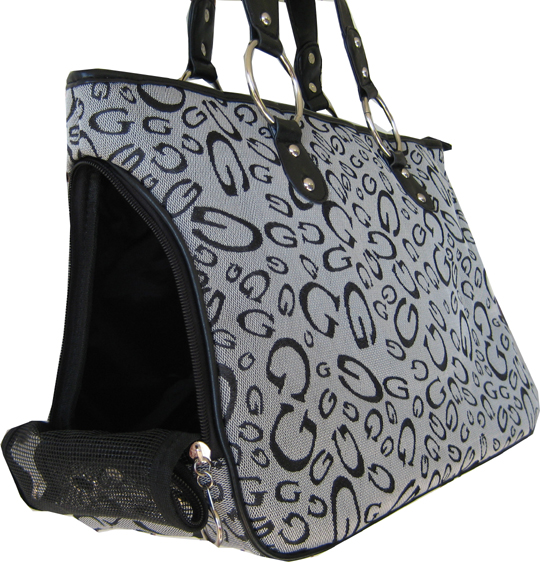 Dog carrier bag G-pattern side view