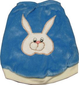 Blue Happy Bunny dog  apparel